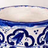 Ysauro Uriarte - Tall Vintage Mexican Talavera Jar with Lid