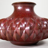Abdon Punzo Angel - Mexican Copper Vase, Santa Clara del Cobre, Mexico, Dated 1997