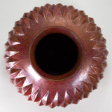 Abdon Punzo Angel - Mexican Copper Vase, Santa Clara del Cobre, Mexico, Dated 1997
