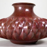 Abdon Punzo Angel - Mexican Copper Vase, Santa Clara del Cobre, Mexico, Dated 1997