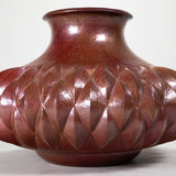 Abdon Punzo Angel - Mexican Copper Vase, Santa Clara del Cobre, Mexico, Dated 1997