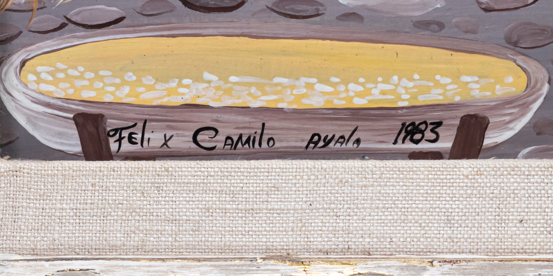 Signature reads, "Felix Camilo Ayala 1983."