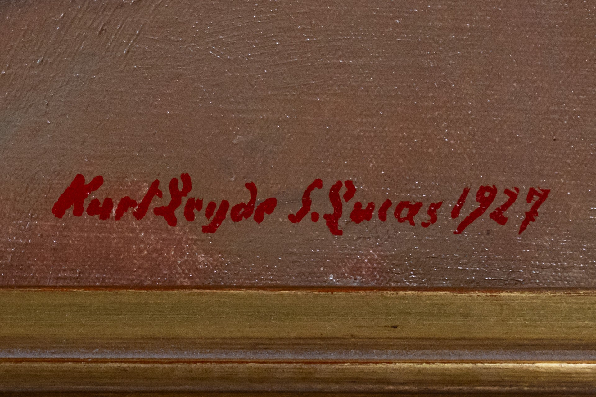 Signature of Kurt Leyde S. Lucas with the year 1927.