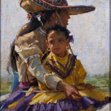 Gladys Roldan-de-Moras - "Family Tradition" Oil Painting