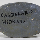 Candelario Medrano - Rare Vintage Mexican Court Jester Pottery Sculpture