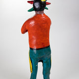 Candelario Medrano - Rare Vintage Mexican Court Jester Pottery Sculpture