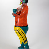 Candelario Medrano - Rare Vintage Mexican Court Jester Pottery Sculpture