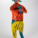 Candelario Medrano - Rare Vintage Mexican Court Jester Pottery Sculpture