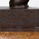 Rogers Aston (1918-1999 Roswell, NM) - Pair of Texas and Mexican Miniature Saddle Bronzes