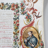 Spanish Document with Scroll and Cloth
