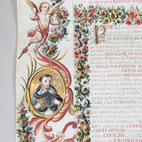 Spanish Document with Scroll and Cloth