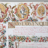 Spanish Document with Scroll and Cloth