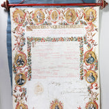 Spanish Document with Scroll and Cloth