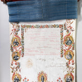 Spanish Document with Scroll and Cloth