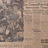 Rare 1935 El Machete, Engraving by Luis Arenal