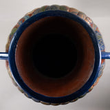 c.1935 Tall Vintage Mexican Floor Vase with Handles