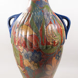c.1935 Tall Vintage Mexican Floor Vase with Handles