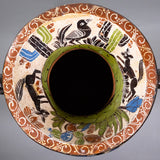 Balbino Lucano attr. - Vintage Tlaquepaque Jalisco Mexican Petatillo Floor Vase with Handles