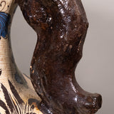 Balbino Lucano attr. - Vintage Tlaquepaque Jalisco Mexican Petatillo Floor Vase with Handles
