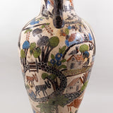 Balbino Lucano attr. - Vintage Tlaquepaque Jalisco Mexican Petatillo Floor Vase with Handles