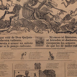 José Guadalupe Posada - c.1910 Antique "Don Quixote" Mexican Broadside Print