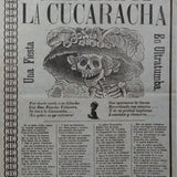 José Guadalupe Posada - c.1912 Antique "Calaveras de la Cucaracha" Mexican Broadside Print