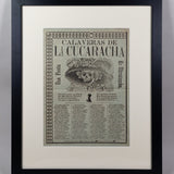 José Guadalupe Posada - c.1912 Antique "Calaveras de la Cucaracha" Mexican Broadside Print