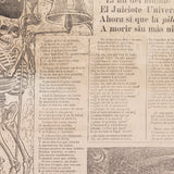 José Guadalupe Posada - Antique c.1899 Mexican "El Gran Juicio Universal" Broadside Print