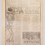José Guadalupe Posada - Antique c.1899 Mexican "El Gran Juicio Universal" Broadside Print