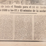 José Guadalupe Posada - Antique c.1899 Mexican "El Gran Juicio Universal" Broadside Print
