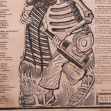 José Guadalupe Posada - Rare Antique 1912 Mexican "Calavera de D. Francisco I. Madero" Broadside Print