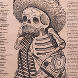 José Guadalupe Posada - Rare Antique 1912 Mexican "Calavera de D. Francisco I. Madero" Broadside Print