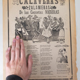 José Guadalupe Posada - Antique Calaveras Zalameras de las Coquetas Mexican Broadside Print