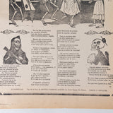 José Guadalupe Posada - Antique Calaveras Zalameras de las Coquetas Mexican Broadside Print