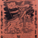 José Guadalupe Posada - "La Gran Calavera de Emiliano Zapata" Mexican Broadside Print