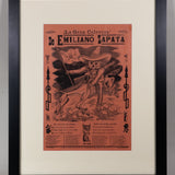José Guadalupe Posada - "La Gran Calavera de Emiliano Zapata" Mexican Broadside Print