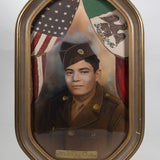Private First Class Humberto G. Moreno Framed Vintage WWII-Era Mexican-American Army Photograph