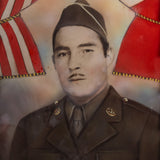 Juan Moya Framed Vintage WWII-Era Mexican-American Army Photograph