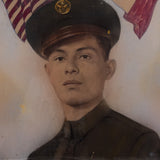 Victor Rodriguez Framed Vintage WWII-Era Mexican-American Army Photograph